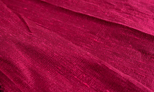 RASPBERRY RADIANCE DUPIONI SILK