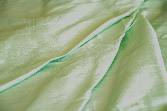 SPRUCE STONE (LIGHT GREEN) DUPIONI SILK